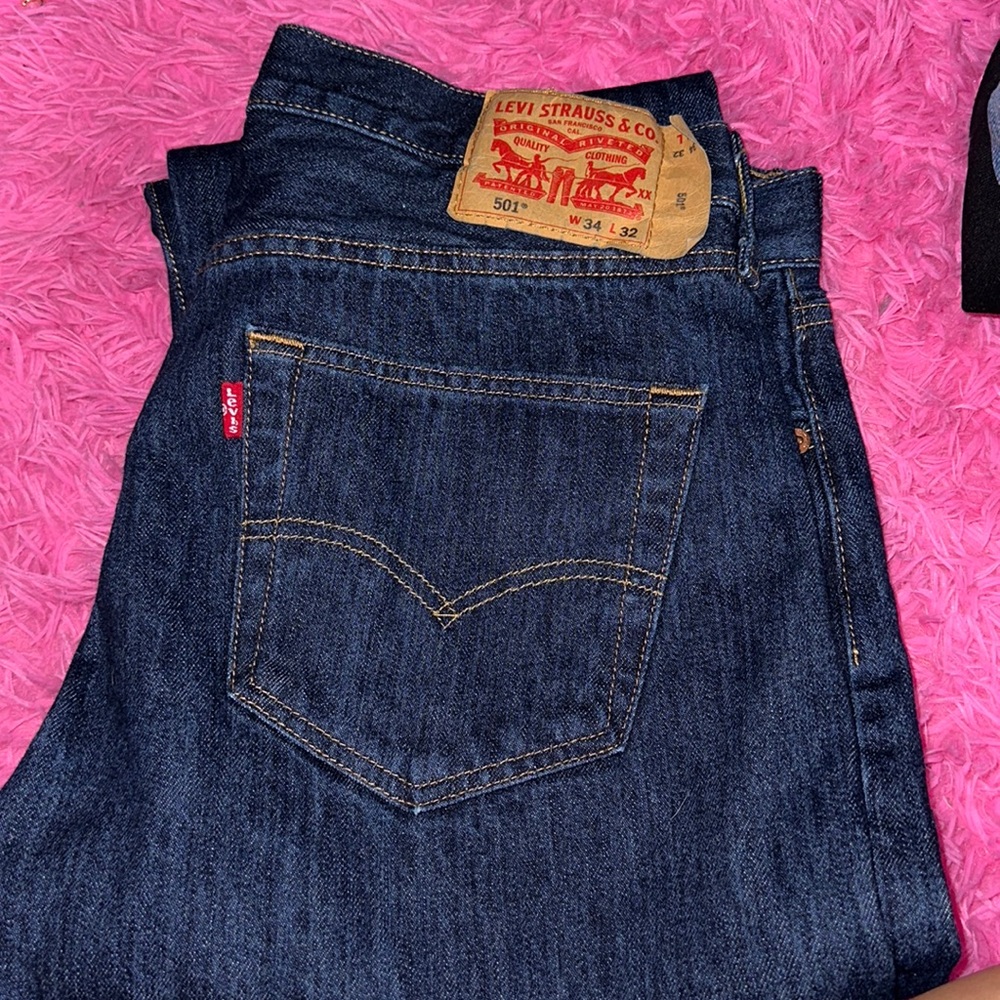 Levi’s 501 dark blue denim brand new 34x32